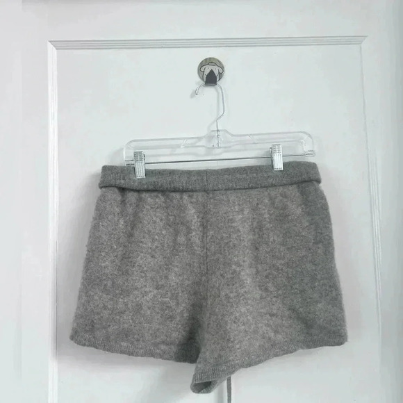 White + Warren Cashmere Grey Tap Short $275 Size L - Picture 4 of 4